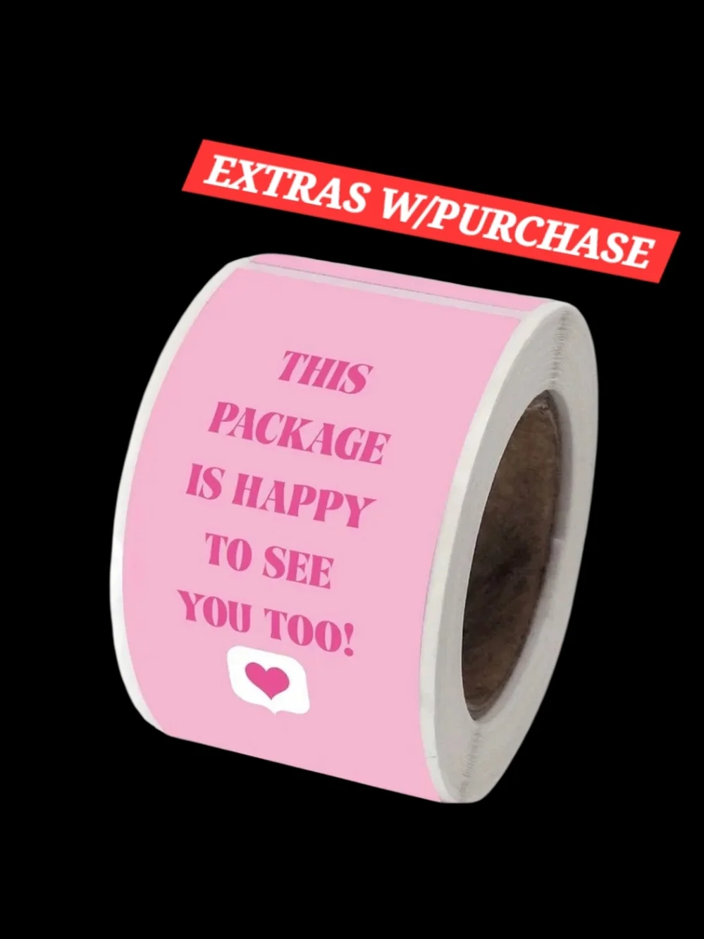 100ct.  'This Package Is Happy To See You Too!' Bonus 3 Random Polymailers